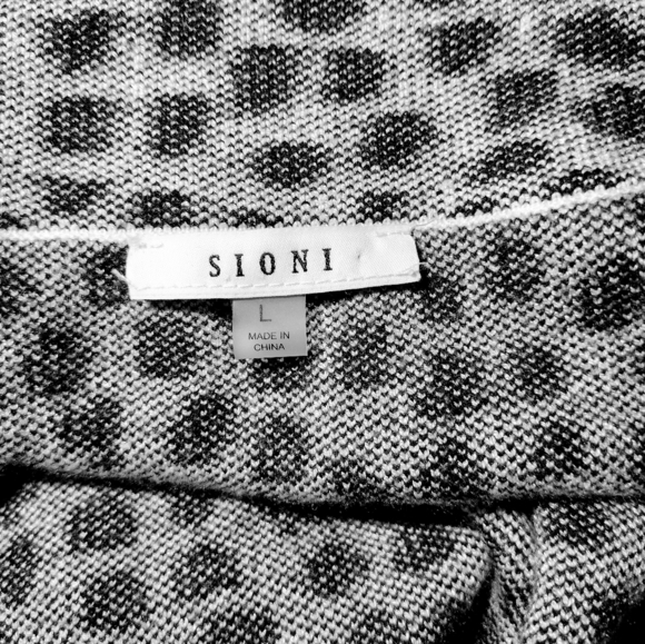 SIONI Animal Print Cardigan - Picture 5 of 7